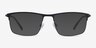 Harrison Black MetalEyeglass Frames from EyeBuyDirect, with Tinted Lenses
