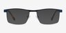 Julian Bleu MétalMontures de lunettes de vue d'EyeBuyDirect, Avec des Verres Teintés