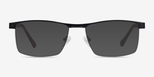 Julian Black MetalEyeglass Frames from EyeBuyDirect, with Tinted Lenses