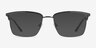 Nathaniel Black MetalEyeglass Frames from EyeBuyDirect, with Tinted Lenses