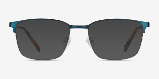 Leopold Navy MetalEyeglass Frames from EyeBuyDirect, with Tinted Lenses