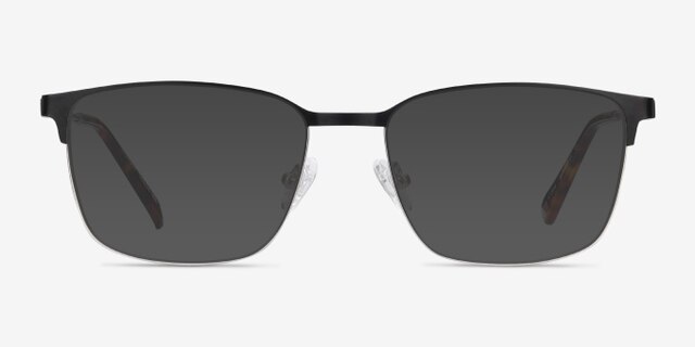 Leopold Black MetalEyeglass Frames from EyeBuyDirect, with Tinted Lenses