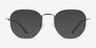 Ethan Mint & Silver MétalMontures de lunettes de vue d'EyeBuyDirect, Avec des Verres Teintés