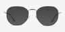 Ethan Avocado & Gold MetalEyeglass Frames from EyeBuyDirect, with Tinted Lenses