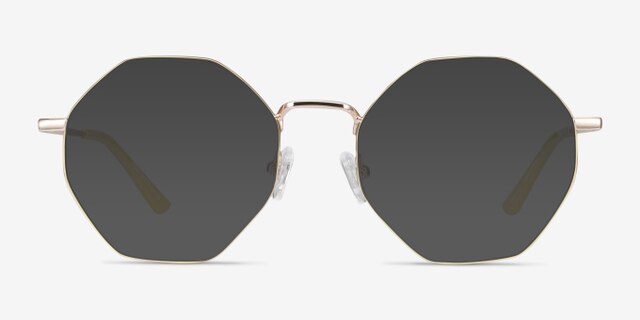 Altar Yellow & Gold MetalEyeglass Frames from EyeBuyDirect, with Tinted Lenses