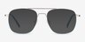 Perry Teal & Gold MetalEyeglass Frames from EyeBuyDirect, with Tinted Lenses