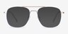 Perry Purple & Gold MetalEyeglass Frames from EyeBuyDirect, with Tinted Lenses
