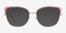 Marina Coral & Gold MétalMontures de lunettes de vue d'EyeBuyDirect, Avec des Verres Teintés