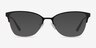 Marlena Black Gold MetalEyeglass Frames from EyeBuyDirect, with Tinted Lenses