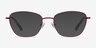 Ingrid Raspberry MetalEyeglass Frames from EyeBuyDirect, with Tinted Lenses