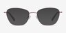 Ingrid Rose Gold MetalEyeglass Frames from EyeBuyDirect, with Tinted Lenses