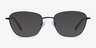 Ingrid Shiny Black MetalEyeglass Frames from EyeBuyDirect, with Tinted Lenses