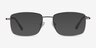Marley Gunmetal MetalEyeglass Frames from EyeBuyDirect, with Tinted Lenses