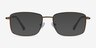 Marley Bronze MetalEyeglass Frames from EyeBuyDirect, with Tinted Lenses