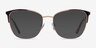Kelsey Black Rose Gold MetalEyeglass Frames from EyeBuyDirect, with Tinted Lenses