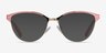 Rosa Gold Pink MétalMontures de lunettes de vue d'EyeBuyDirect, Avec des Verres Teintés
