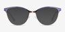 Rosa Purple & Gold MetalEyeglass Frames from EyeBuyDirect, with Tinted Lenses