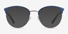 Tracie Blue  Rose Gold MetalEyeglass Frames from EyeBuyDirect, with Tinted Lenses