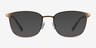 River Bronze & Gold Acetate-metalMontures de lunettes de vue d'EyeBuyDirect, Avec des Verres Teintés