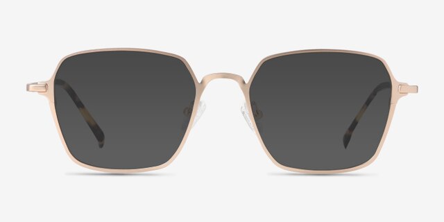 Holden Gold MetalEyeglass Frames from EyeBuyDirect, with Tinted Lenses