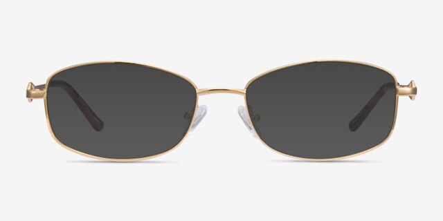 Maggie Gold MetalEyeglass Frames from EyeBuyDirect, with Tinted Lenses