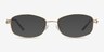 Maggie Gold MetalEyeglass Frames from EyeBuyDirect, with Tinted Lenses