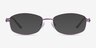 Maggie Purple MetalEyeglass Frames from EyeBuyDirect, with Tinted Lenses