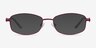Maggie Burgundy MetalEyeglass Frames from EyeBuyDirect, with Tinted Lenses