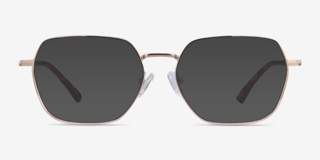 Marlow Gold MetalEyeglass Frames from EyeBuyDirect, with Tinted Lenses
