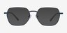 Marlow Navy MetalEyeglass Frames from EyeBuyDirect, with Tinted Lenses