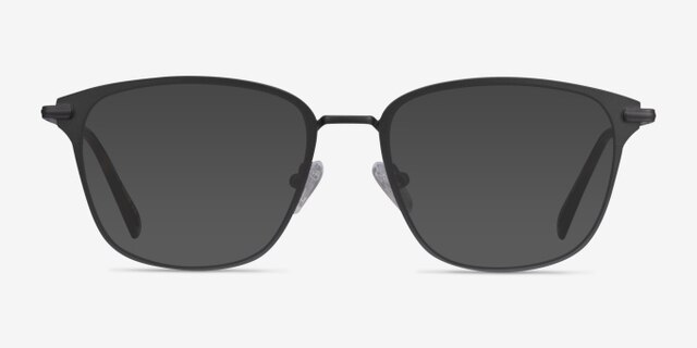 Karter Gray MetalEyeglass Frames from EyeBuyDirect, with Tinted Lenses