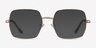 Bettina Rose Gold MetalEyeglass Frames from EyeBuyDirect, with Tinted Lenses