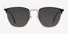 Codex Black Gold MetalEyeglass Frames from EyeBuyDirect, with Tinted Lenses