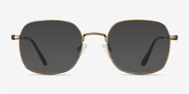 Index Bronze Tortoise MétalMontures de lunettes de vue d'EyeBuyDirect, Avec des Verres Teintés