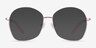 Bridget Pink MetalEyeglass Frames from EyeBuyDirect, with Tinted Lenses