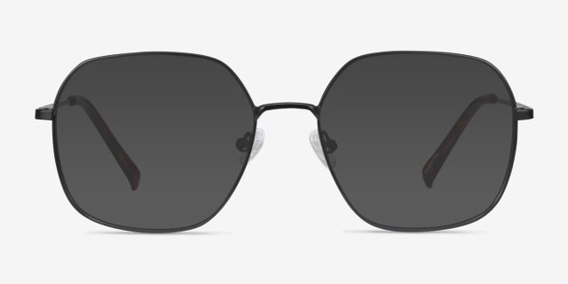 Reality Black MetalEyeglass Frames from EyeBuyDirect, with Tinted Lenses