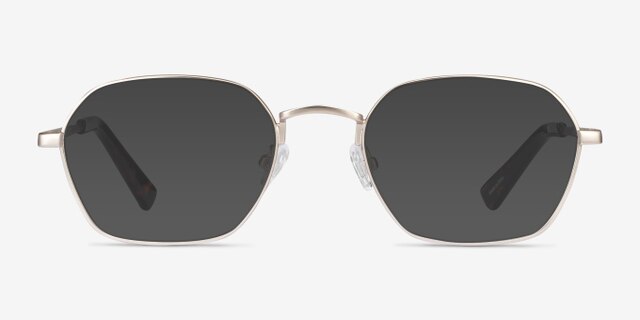 Space Gold MetalEyeglass Frames from EyeBuyDirect, with Tinted Lenses