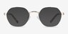 Fantasy Gold Acetate-metalEyeglass Frames from EyeBuyDirect, with Tinted Lenses