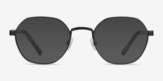 Fantasy Black Acetate-metalEyeglass Frames from EyeBuyDirect, with Tinted Lenses