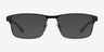 Special Brown Carbon-fiberEyeglass Frames from EyeBuyDirect, with Tinted Lenses