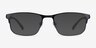 Clint Gunmetal Carbon-fiberEyeglass Frames from EyeBuyDirect, with Tinted Lenses
