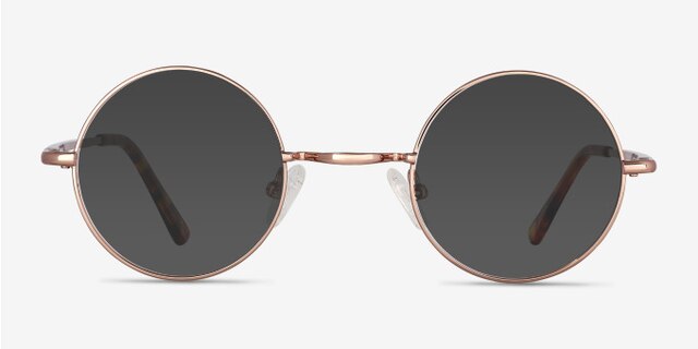 Abazam Or rose MétalMontures de lunettes de vue d'EyeBuyDirect, Avec des Verres Teintés
