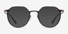 Alum Black & Gold Aluminium-alloyMontures de lunettes de vue d'EyeBuyDirect, Avec des Verres Teintés