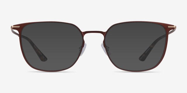 Density Brown & Gold Aluminium-alloyEyeglass Frames from EyeBuyDirect, with Tinted Lenses