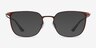 Density Brown & Gold Aluminium-alloyEyeglass Frames from EyeBuyDirect, with Tinted Lenses