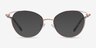 Trance Rose Gold MetalEyeglass Frames from EyeBuyDirect, with Tinted Lenses