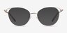 Trance Light Gold MetalEyeglass Frames from EyeBuyDirect, with Tinted Lenses