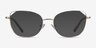 Moment Light Gold MetalEyeglass Frames from EyeBuyDirect, with Tinted Lenses