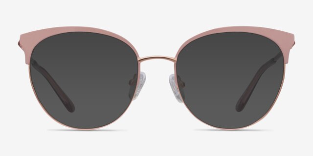 Gem Pink Rose Gold MétalMontures de lunettes de vue d'EyeBuyDirect, Avec des Verres Teintés