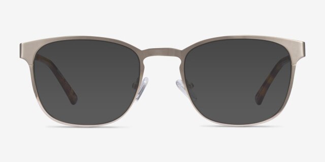 Bellamy Light Gold MetalEyeglass Frames from EyeBuyDirect, with Tinted Lenses